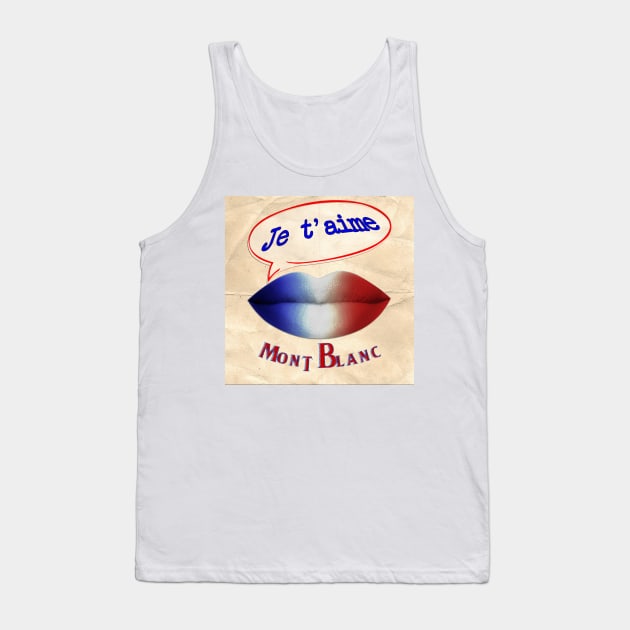 FRENCH KISS JETAIME MONT BLANC Tank Top by ShamSahid